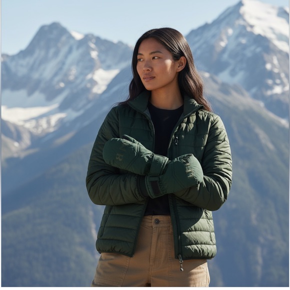 BOGNER Green Ski Mittens - Picture 2 of 5